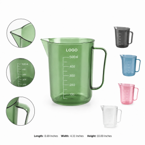 Large Capacity Tinted Translucent Measuring Pitcher with Graduated Scale