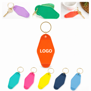 Vintage Motel Style Diamond Acrylic Key Tag